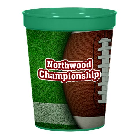 16 Oz. Full Color Big Game Stadium Cup Green | No Imprint | not available | not available