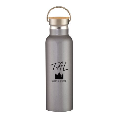 21 Oz. Liberty Stainless Steel Bottle With Wood Lid Graphite