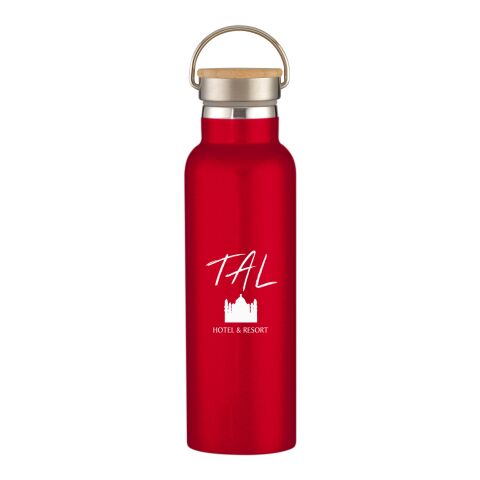 21 Oz. Liberty Stainless Steel Bottle With Wood Lid Red | No Imprint | not available | not available