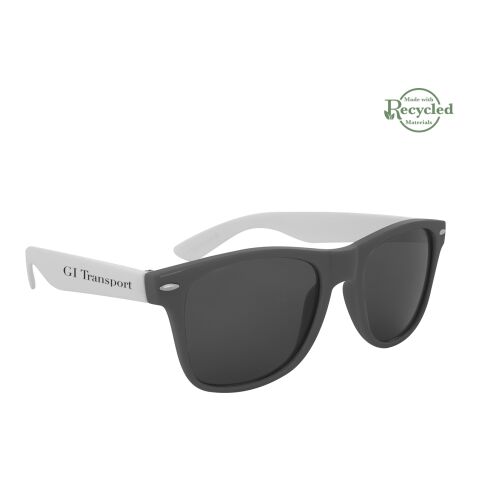 Colorblock Malibu Sunglasses Gray with White