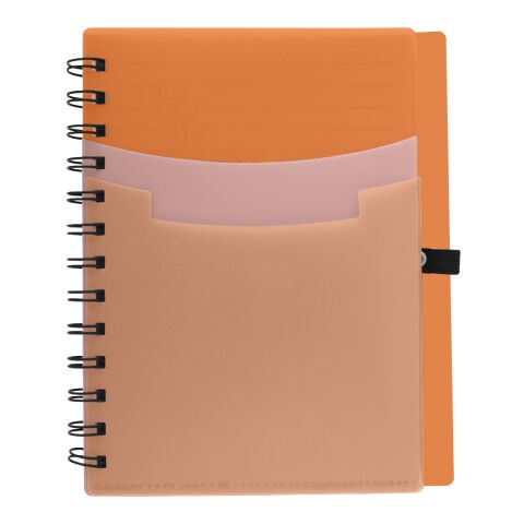 Tri-Pocket Notebook &amp; Pen Orange