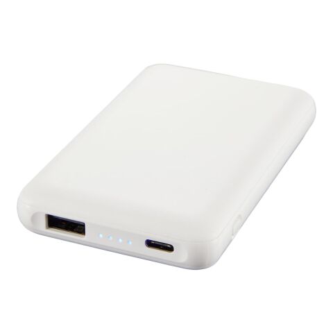 UL Listed Connect 5000 mAh Wireless Power Bank White