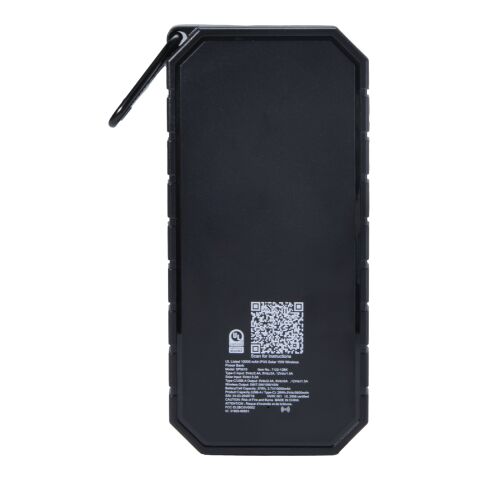 UL Listed 10000  IPX5 Solar 15W Wireless Power Ban Black | No Imprint | not available | not available