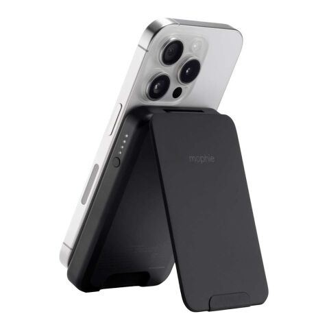 mophie® Snap+5000 mAh Wireless Power Bank w/ Stand Black | No Imprint | not available | not available