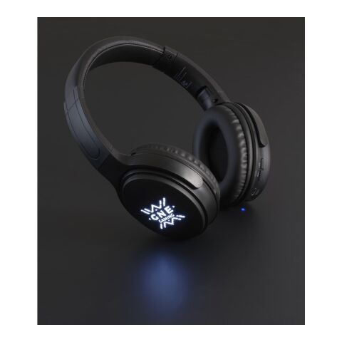Light Up Logo Bluetooth Headphones Standard | Black | No Imprint | not available