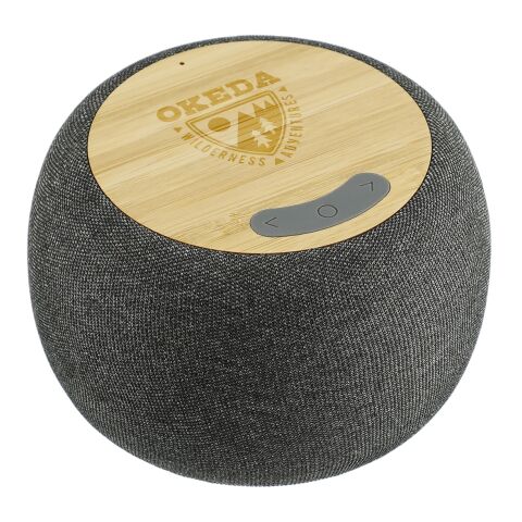 Garm Fabric &amp; Bamboo Speaker with Wireless Chargin Standard | Gray | No Imprint | not available | not available