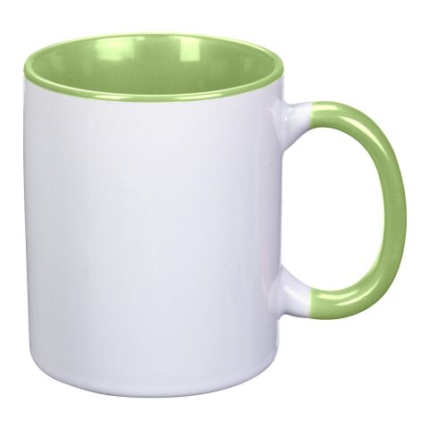 11 Oz. Dye Blast Full Color Mug White/Lime