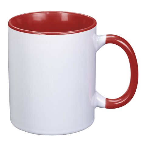 11 Oz. Dye Blast Full Color Mug White Red