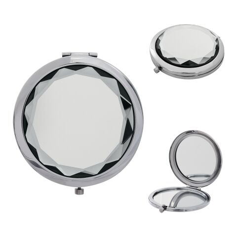 JEWELED COMPACT MIRROR White | No Imprint | not available