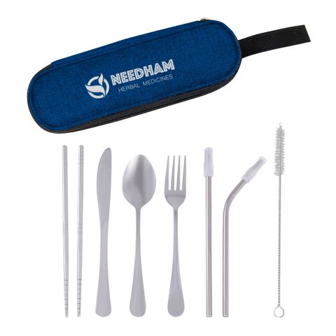 Stainless Steel Cutlery Set In Pouch Navy Blue | No Imprint | not available | not available