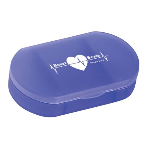 Oval Shape Pill Holder Frost Blue | No Imprint | not available | not available