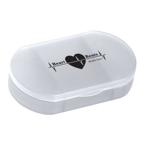 Oval Shape Pill Holder Matte White