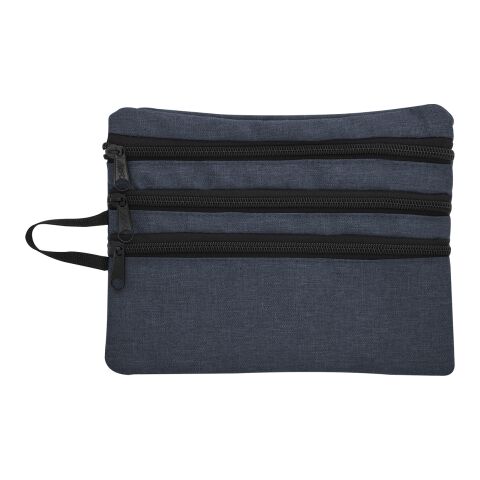 Heathered Tech Accessory Travel Bag Navy Blue | No Imprint | not available | not available