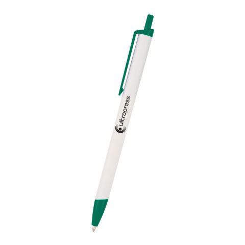 Slim Click Pen White/Green