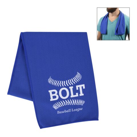 RECYCLED PET COOLING SPORT TOWEL Blue
