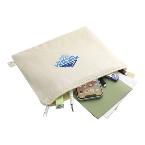 Organic Cotton Flat Travel Pouch Natural | No Imprint | not available | not available