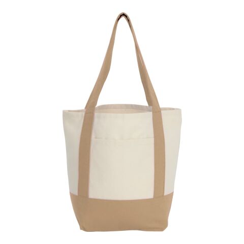 Small Recycled 8oz Cotton Tote Tan
