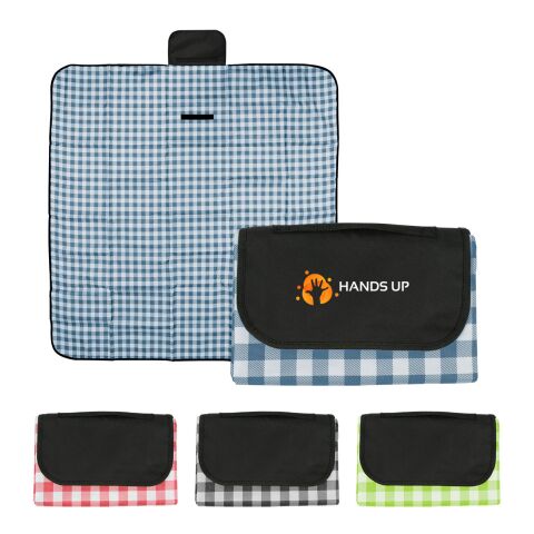 Gingham Roll-Up Picnic Blanket Black with Natural | No Imprint | not available | not available