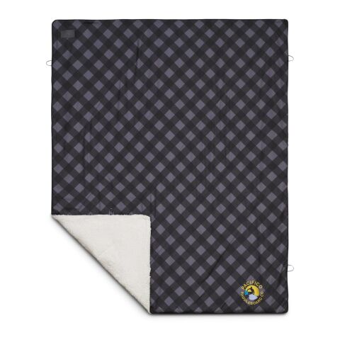 High Sierra Roll-Up Puffy Sherpa Blanket Standard | Gray-Black | No Imprint | not available | not available