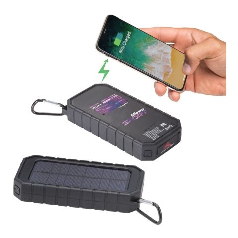 High Sierra® IPX 5 Solar Fast Wireless Power Bank Black | No Imprint | not available | not available