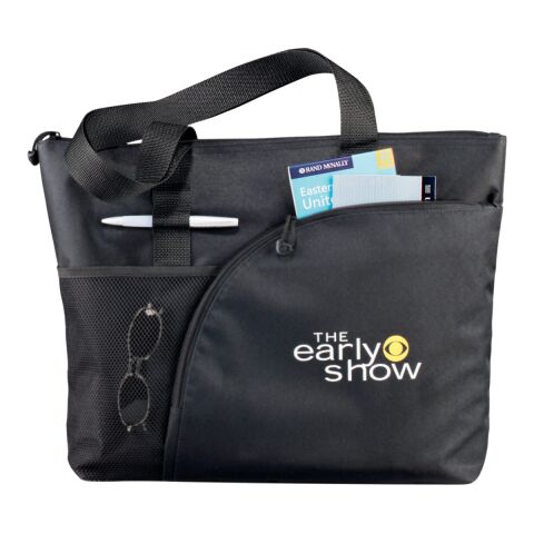 Excel Sport Zippered Utility Business Tote Black | No Imprint | not available | not available