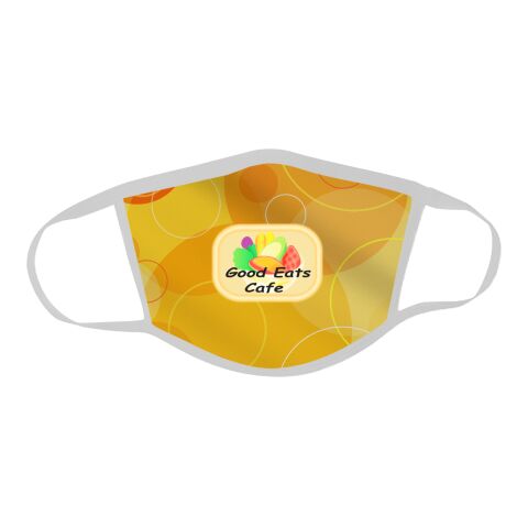 3-Ply Polyester Face Mask White/Black | No Imprint | not available | not available