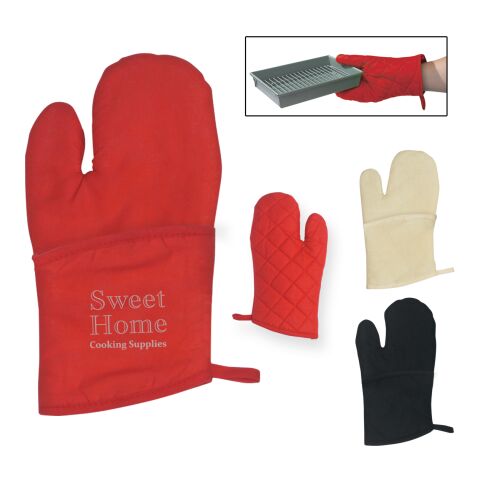 Quilted Cotton Canvas Oven Mitt Beige | No Imprint | not available | not available