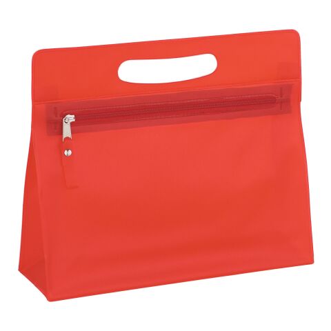 Vanity Bag Transparent Red