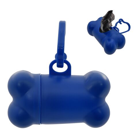 Bone Shaped Dog Bag Dispenser Royal Blue