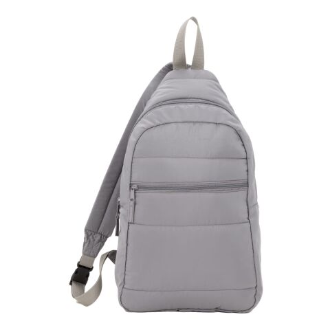 Recycled Puffer Sling Backpack Gray | No Imprint | not available | not available