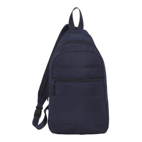 Recycled Puffer Sling Backpack Navy | No Imprint | not available | not available