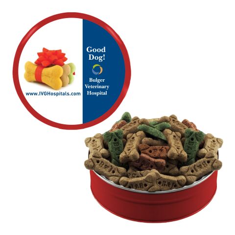 Grand Tin with Dog Bones Red | No Imprint