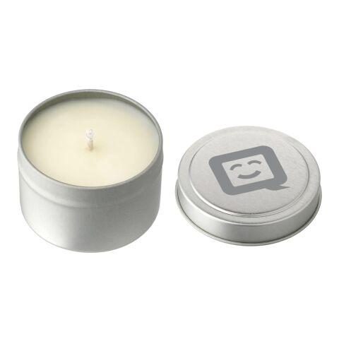 Calm Meadow 2.7oz Mini Tin Candle Standard | Silver | No Imprint | not available