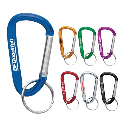 Small Carabiner Key Ring Standard | Blue | No Imprint | not available | not available