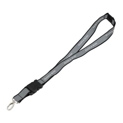 Recycled Polyester Reflective Lanyard Black | No Imprint | not available | not available