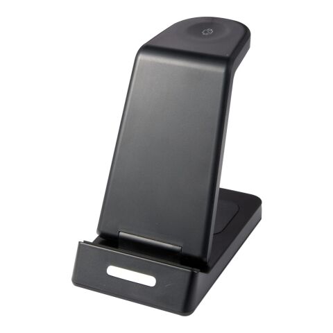 TriCharged 3-in-1 15W Wireless Charging Stand Black | No Imprint | not available | not available