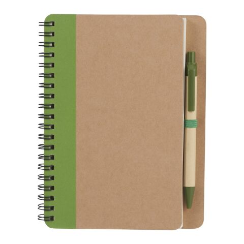 5&quot; x 7&quot; Eco Spiral Notebook with Pen Green | No Imprint | not available | not available
