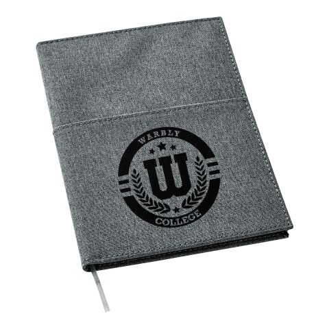 5&quot;x 7&quot; Canvas Pocket Refillable Notebook Black | No Imprint | not available | not available