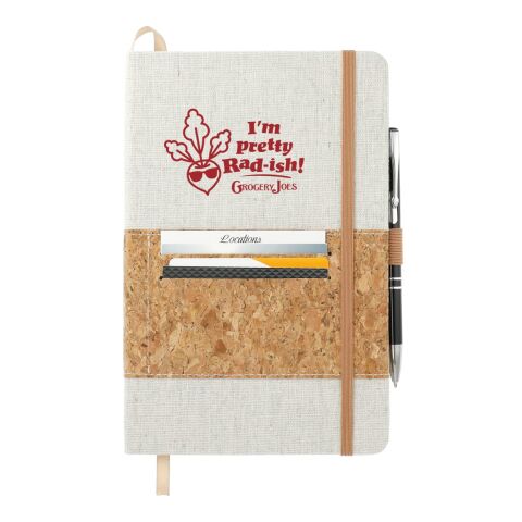 5.5&quot; x 8.5&quot; FSC® Mix Recycled Cotton Cork Notebook Natural | No Imprint | not available | not available