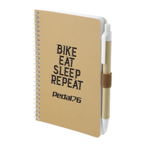 4&quot; x 6&quot; FSC® Mix Pocket Spiral Notebook with Pen Natural | No Imprint | not available | not available