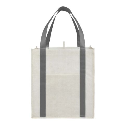 Neptune Recycled Non-Woven Grocery Tote Gray