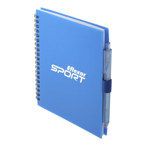 5.5” x  7” FSC Recycled Spiral Notebook w/ RPET Pe Blue | No Imprint | not available | not available