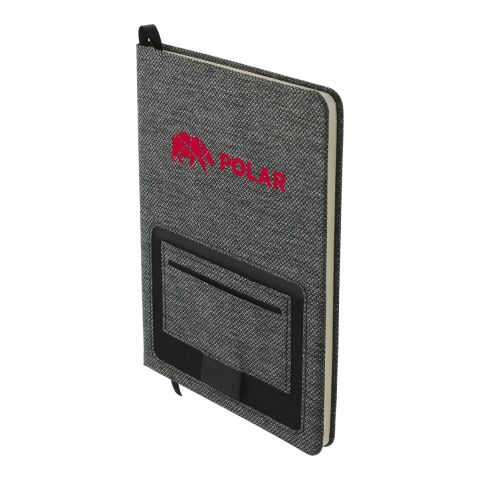 5.5” x 8.5” Vila Recycled PET Bound Notebook Charcoal