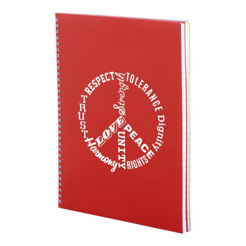 8.5&quot; x 11&quot; Remark FSC Recycled 5-subject Notebook Red | No Imprint | not available | not available