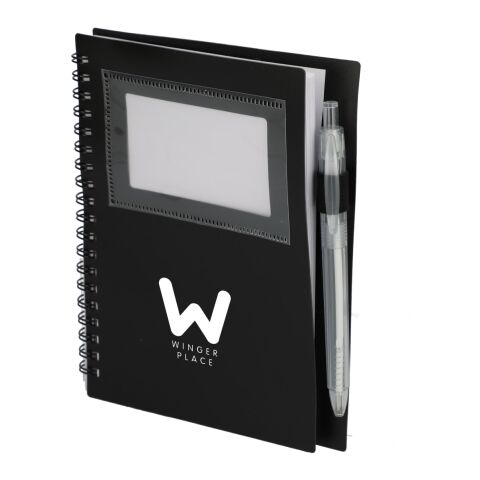 5&quot; x 7&quot; FSC® Recycled Star Spiral Notebook with Pe Black | No Imprint | not available | not available