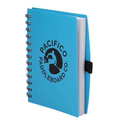 5.5” x 7” FSC® Recycled Coordinator Notebook Transparent Blue | No Imprint | not available | not available