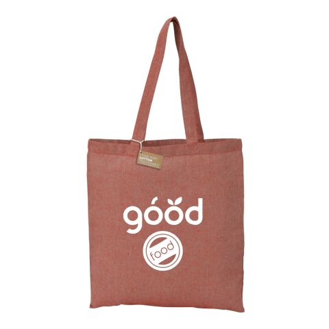 Recycled 5oz Cotton Twill Tote Red