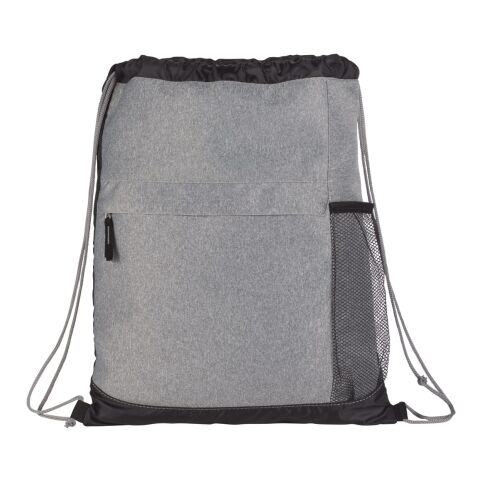 Heather Melange Drawstring Bag Graphite | No Imprint | not available | not available