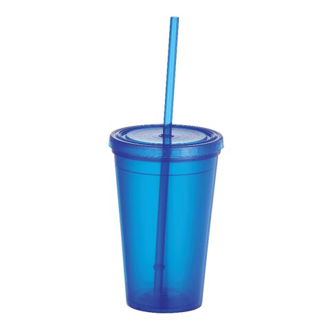Iceberg 16oz Double-Wall Tumbler w/Straw Blue | No Imprint | not available | not available