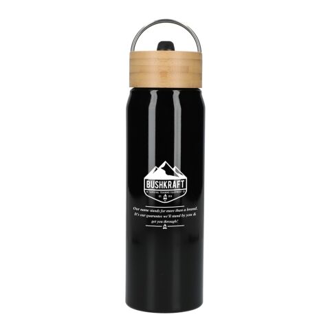 Billy 26oz ECO Aluminum Bottle w/ FSC Bamboo Lid Onyx | No Imprint | not available | not available